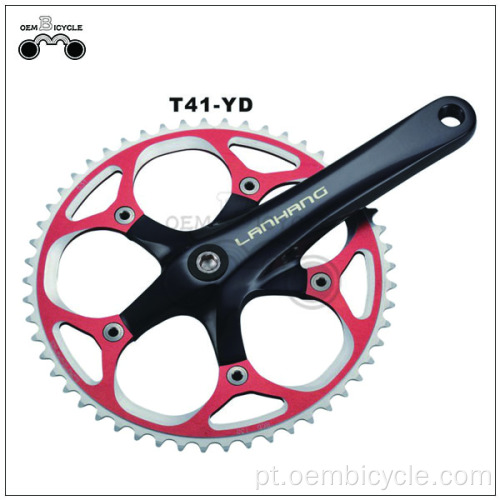 Pedaleiro de liga forjada de 170mm de velocidade única 52t